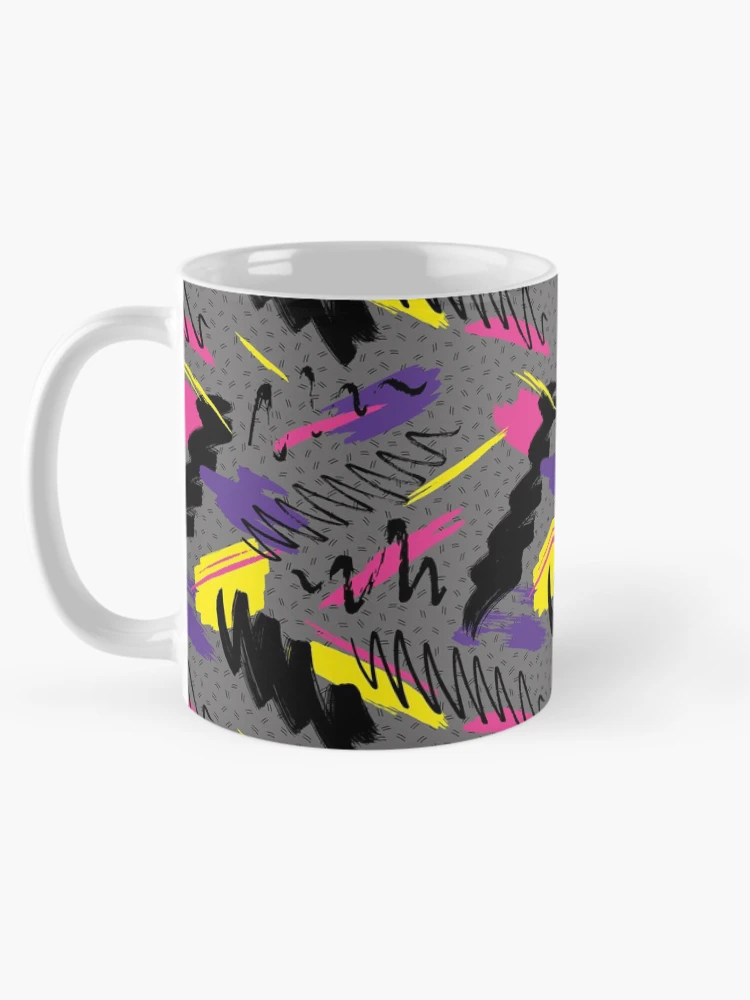Thumbnail 5 of 6, Coffee Mug, Wave Abstract Retro Pattern designed and sold by PatternTale.