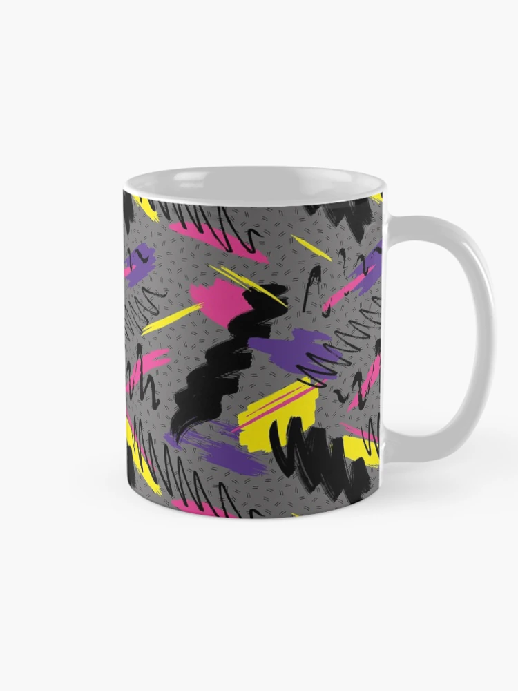 Thumbnail 3 of 6, Coffee Mug, Wave Abstract Retro Pattern designed and sold by PatternTale.