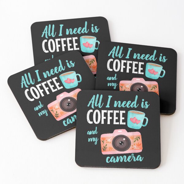 Item preview, All I Need is Coffee and My Camera - Coffee Lover - Photographer designed and sold by begin-again.