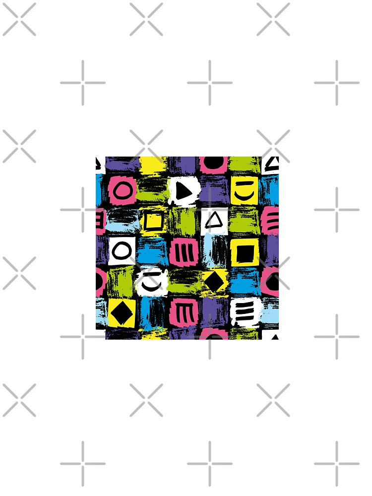 Thumbnail 4 of 4, Boxy T-Shirt, Symbol Retro Pattern designed and sold by PatternTale.