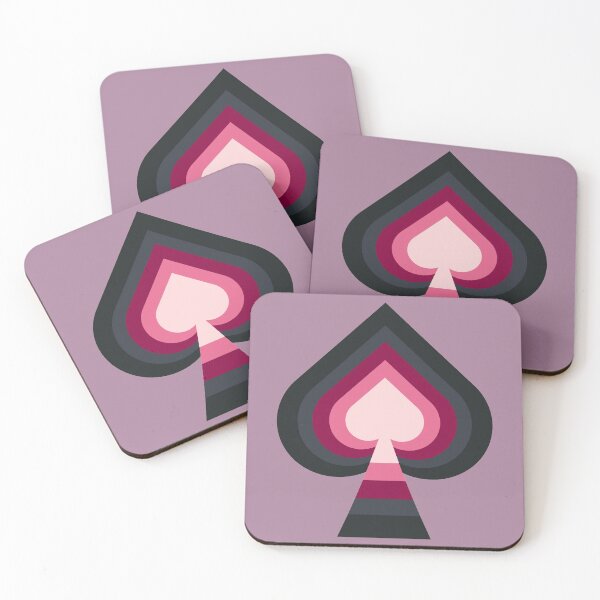 Item preview, Layered Black and Pink Gradient Spades  designed and sold by Nightlight0.
