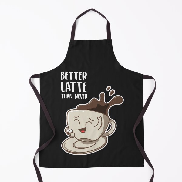 Item preview, Better Latte Than Never Better Late Than Never Kawaii Coffee designed and sold by MeowsAndMakes.