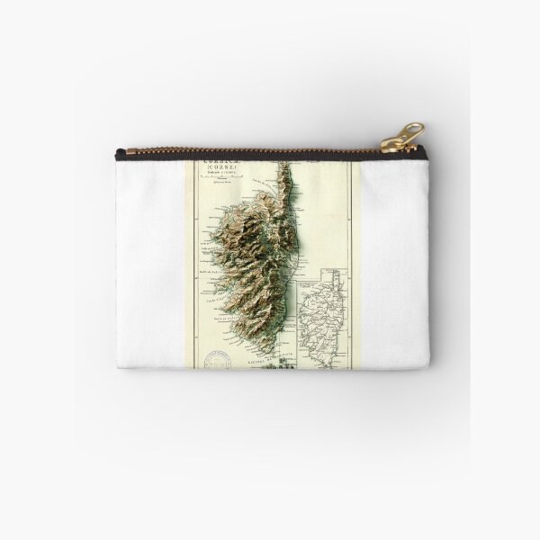 Item preview, 1871 Map of Corsica - France 3D digitally-rendered  designed and sold by ThinkAboutMaps.