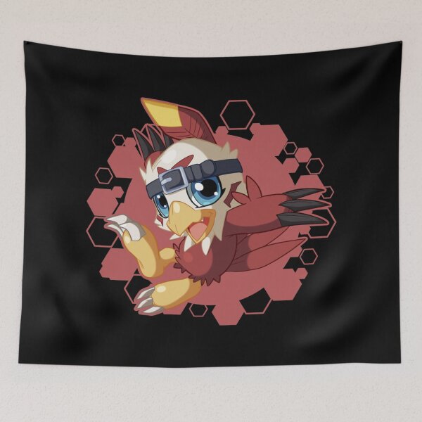 Item preview, Hawkmon Chibi digimon anime classic designed and sold by NguyenKelley.