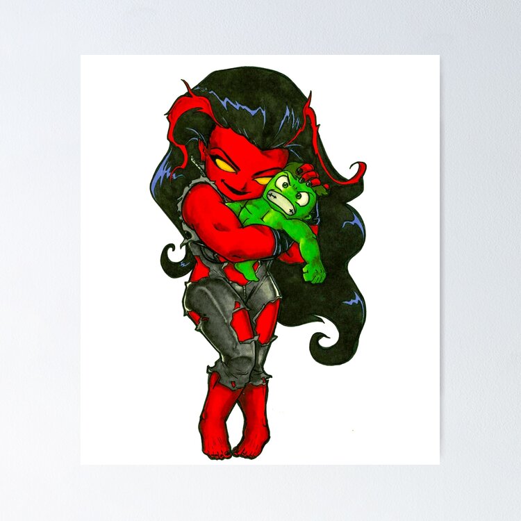 She-Hulk Red Sticker