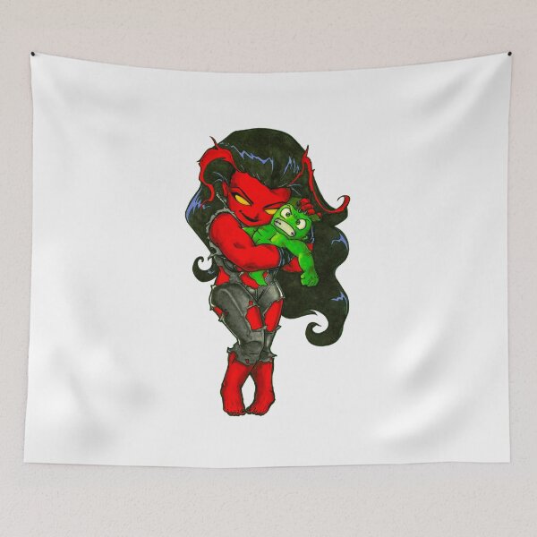 Item preview, She-Hulk Red designed and sold by ShopBelova.