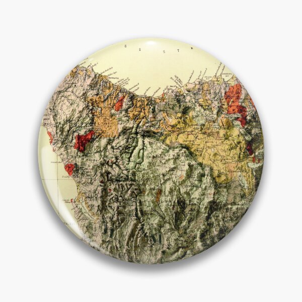 Item preview, 1884 Tasmania Geological Map 3D digitally-rendered designed and sold by ThinkAboutMaps.