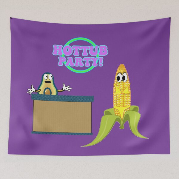 Item preview, hot tub party - veggie funny designed and sold by VarieteeDesigns.