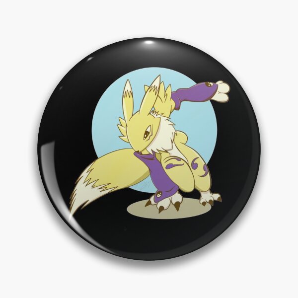 Item preview, Renamon golden fox anime digimon circle design designed and sold by NguyenKelley.