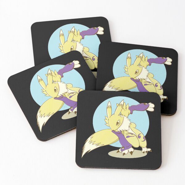 Item preview, Renamon golden fox anime digimon circle design designed and sold by NguyenKelley.