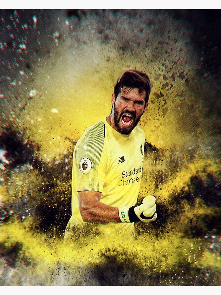 Download Alisson Becker Yellow Background Wallpaper