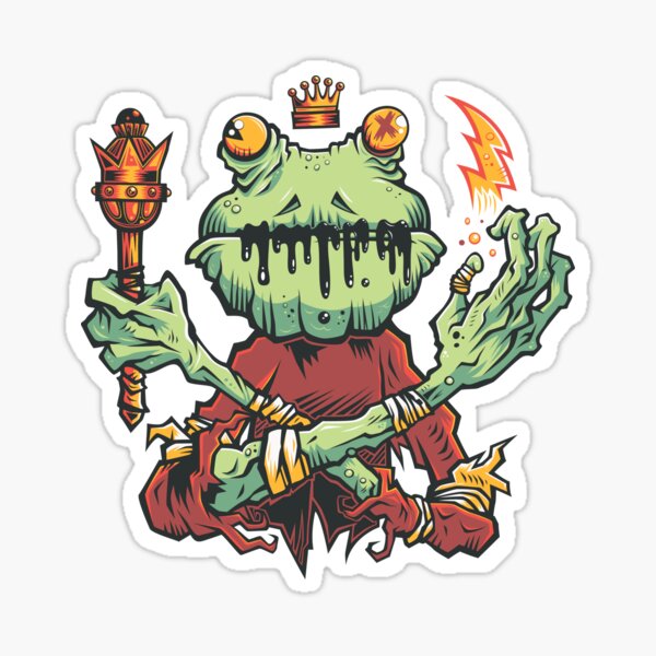 Frog King Sticker