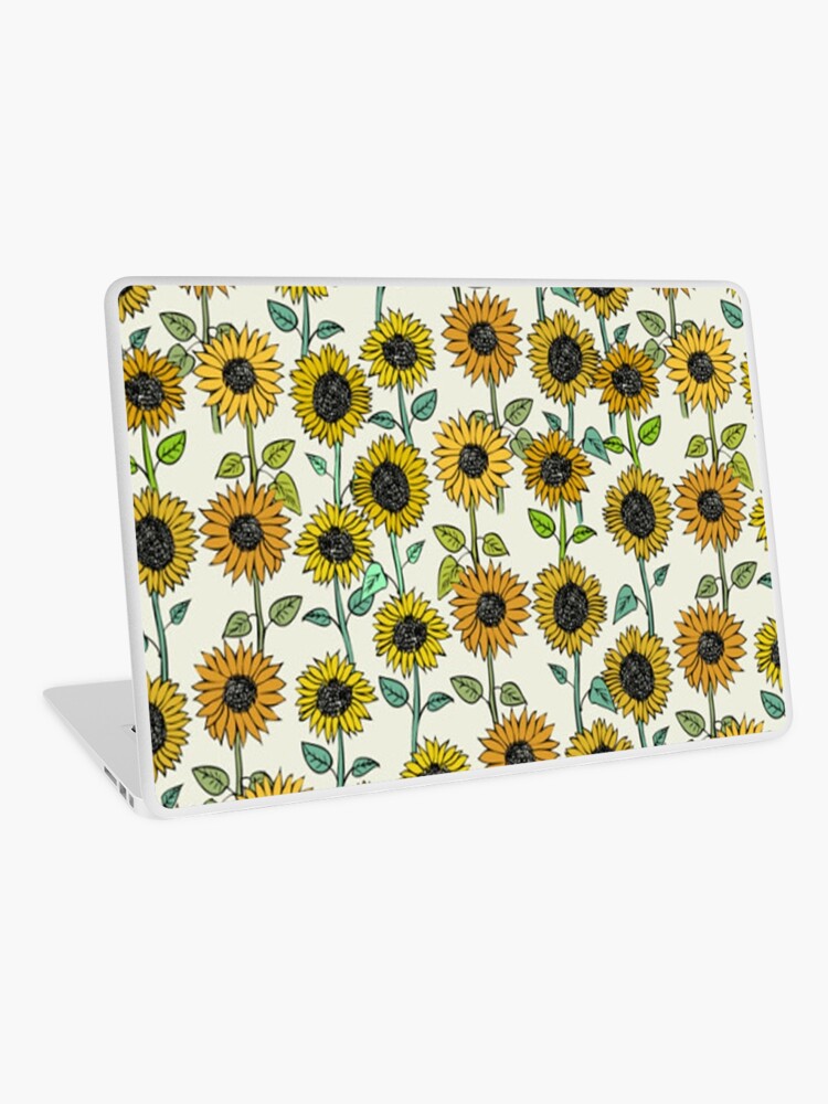 Aperçu 1 sur 2. Skin adhésive d'ordinateur avec l'œuvre Tournesols peints créée et vendue par sitariks.