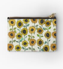 Painted Sunflowers Zipper Pouch