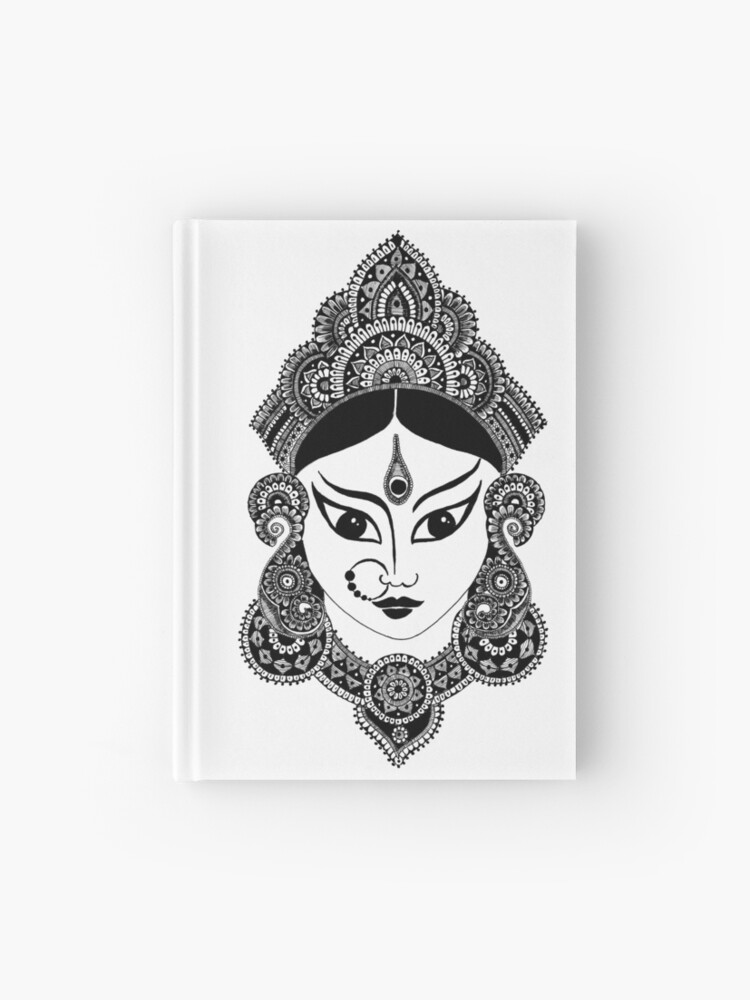 Image of Sketch Of Goddess Durga Maa Or Durga Closeup Face Design Element  In Outline Editable Vector Illustration For A Dasara Festival  Celebration-NI520107-Picxy