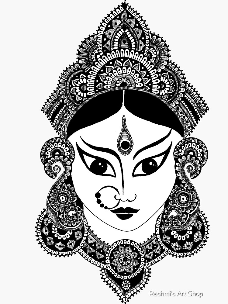 Durga Maa drawing easy | How to draw Durga maa (Easy way) Maa Durga drawing  (Simple Way) | By Soum's ArtsFacebook