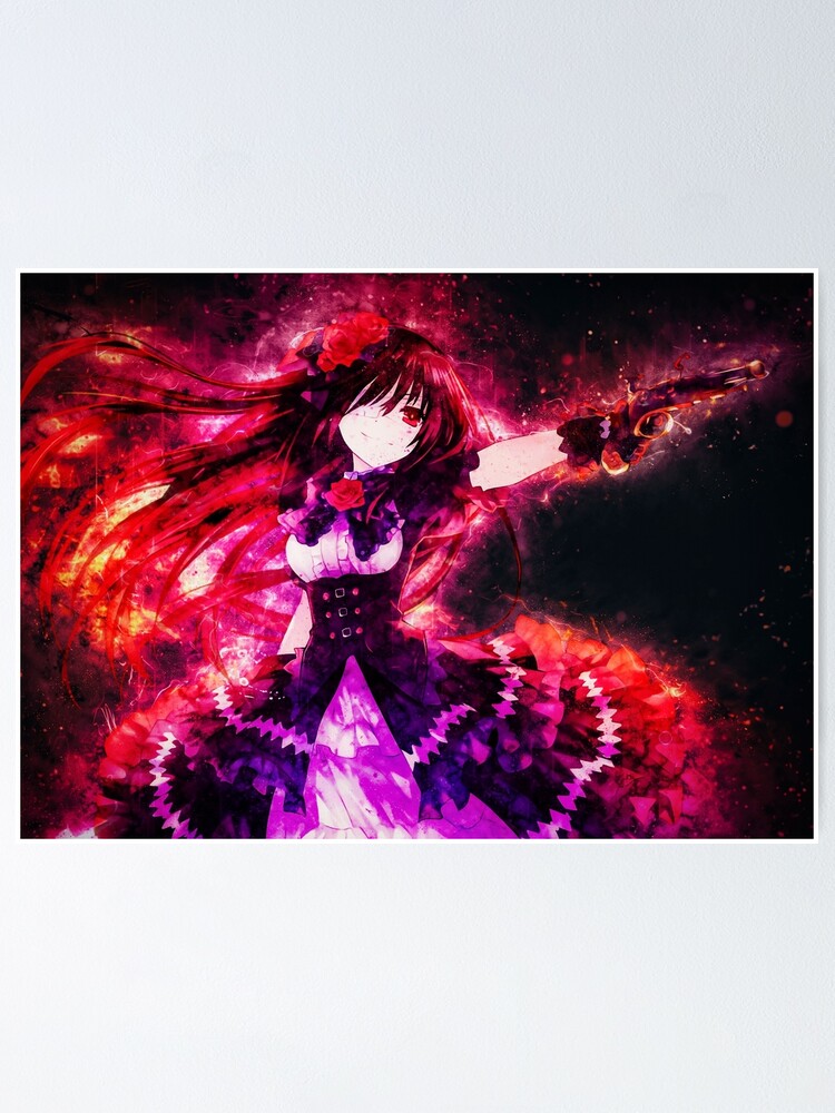 Kurumi Tokisaki Date A Live Clock for Sale by Spacefoxart