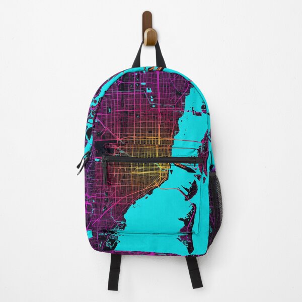 Item preview, Miami City Map of Florida, USA - Neon designed and sold by deMAP.