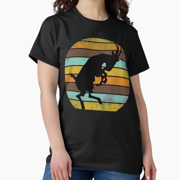 Item preview, Billy Goat Silhouette Retro Sunset  designed and sold by Gypsy Bluegrass Designs.