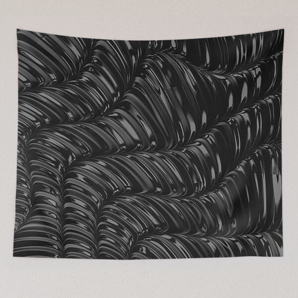 Item preview, Black, Grey, White sqiggles, random geometic pattern, coils,  designed and sold by Nostrathomas66.