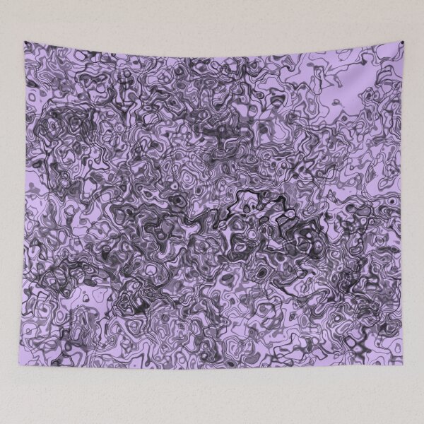 Item preview, Fluid design 2 - black and lavender designed and sold by rahilvalani.