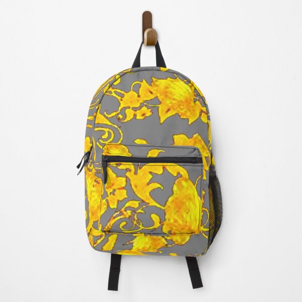 Item preview, GOLDEN YELLOW ROSES GREY PATTERNS ART designed and sold by sharlesart.