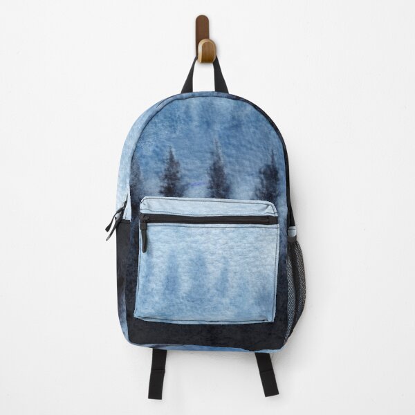 Item preview, Blue Ombre Misty Forest designed and sold by Yorda Creative.