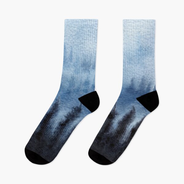 Item preview, Blue Ombre Misty Forest designed and sold by Yorda Creative.