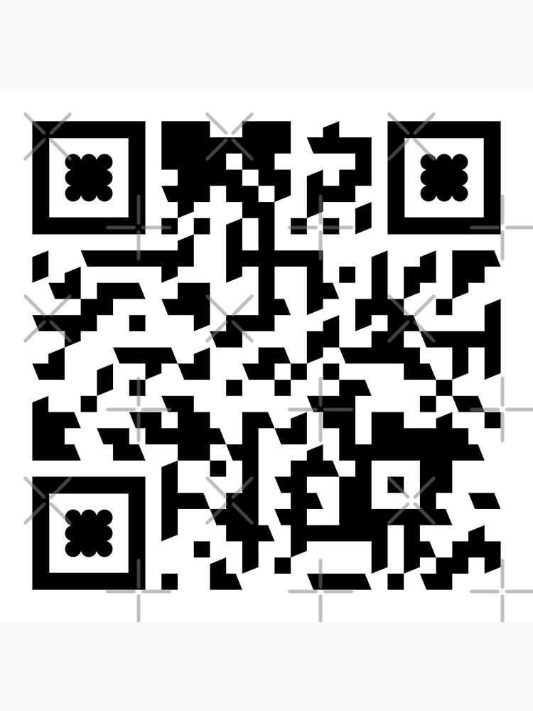 Rick Roll Link QR Code Postcard for Sale by magsdesigns