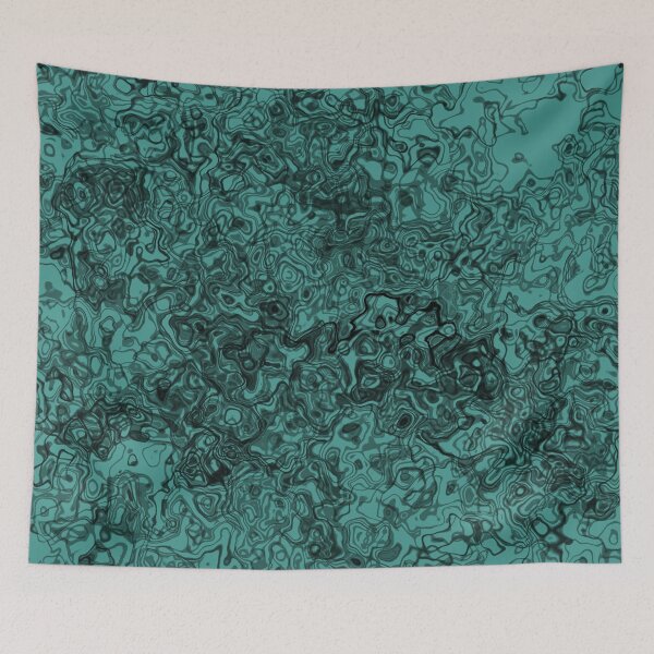 Item preview,  Fluid design 2 - black and teal designed and sold by rahilvalani.