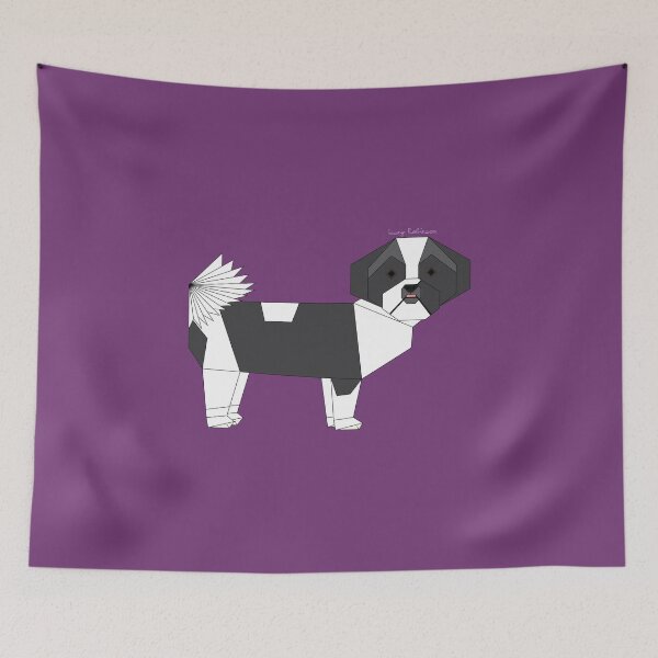 Item preview, Geometric Shih Tzu Dog without background designed and sold by Caseymakesart.