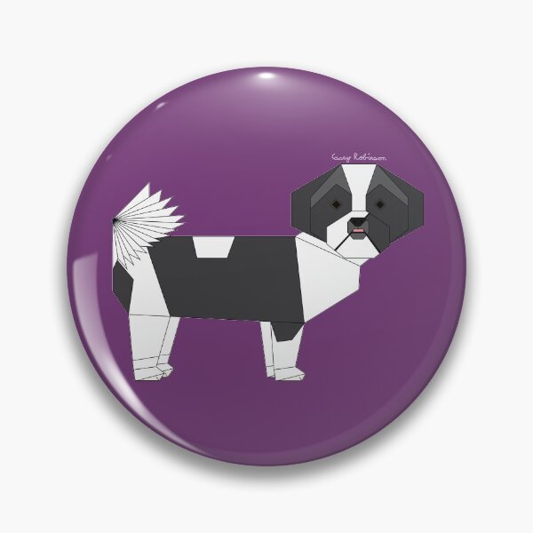 Item preview, Geometric Shih Tzu Dog without background designed and sold by Caseymakesart.