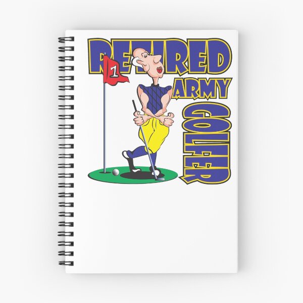 Item preview, RETIRED ARMY GOLFER designed and sold by MontanaJack.