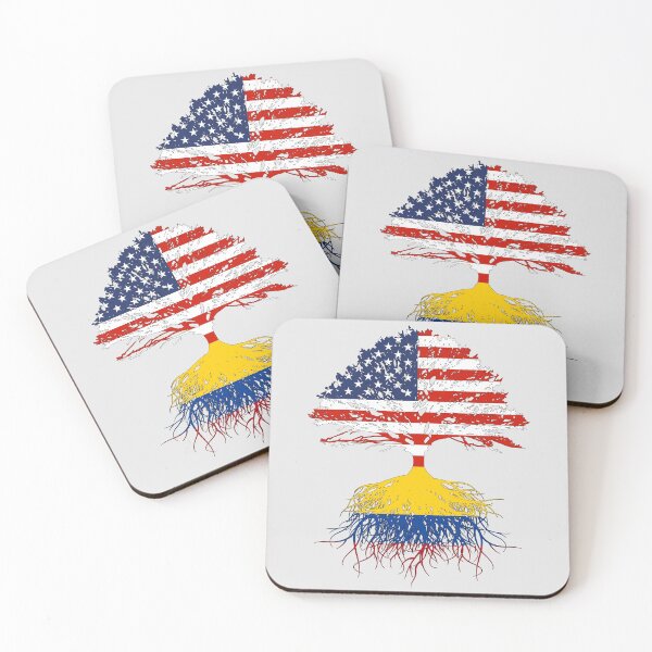Item preview, Colombia Colombian Roots Gift Colombian American US Flags US Naturalization Citizenship Ceremony Gift Present Men Women Family Friend designed and sold by maindeals.