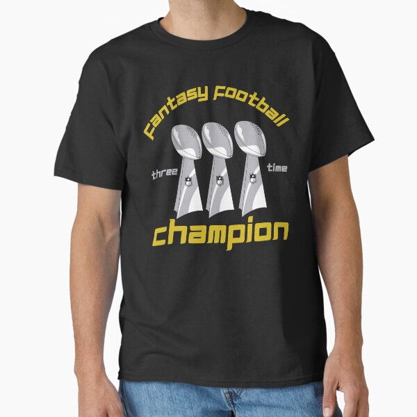 Item preview, Fantasy Football Three Time Champion Trophy Novelty designed and sold by Marathon-Runner.