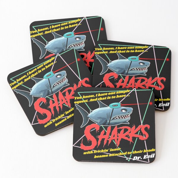 Item preview, Dr Evil Sharks from Austin Powers Shirt designed and sold by bandleft0843.