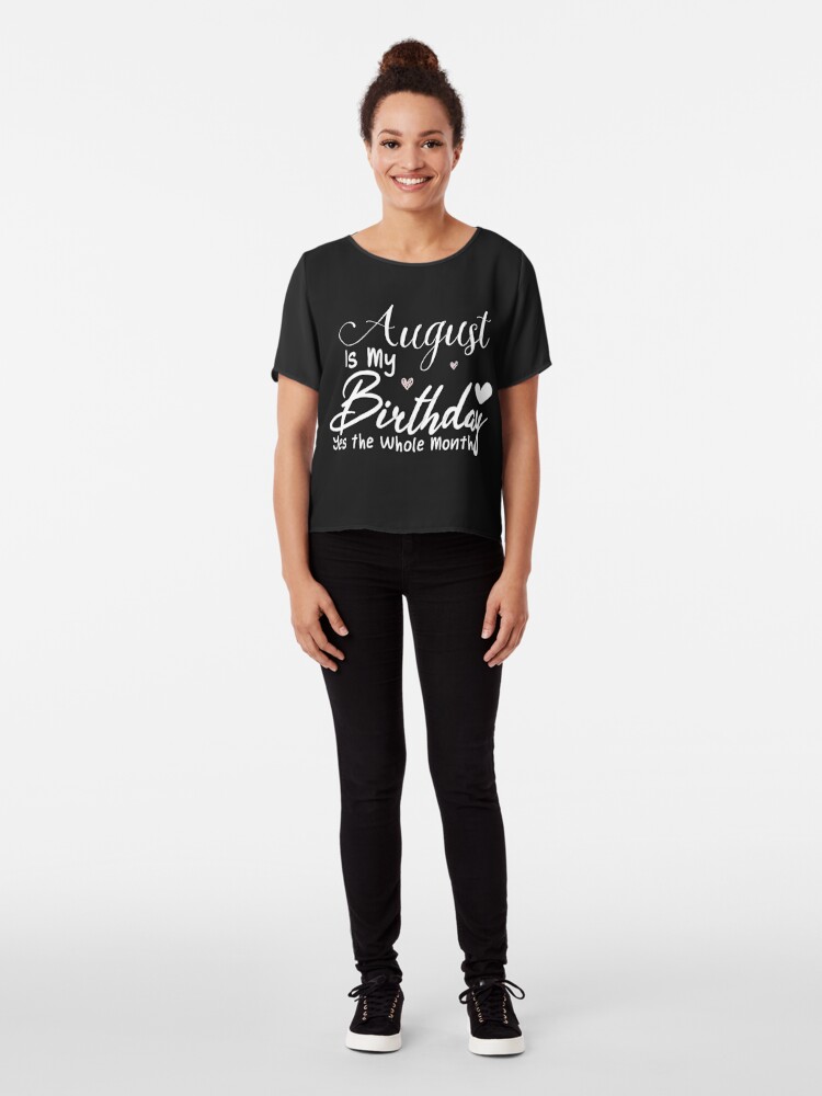 Discover Camiseta Agosto Es Mi Cumpleaños para Hombre Mujer