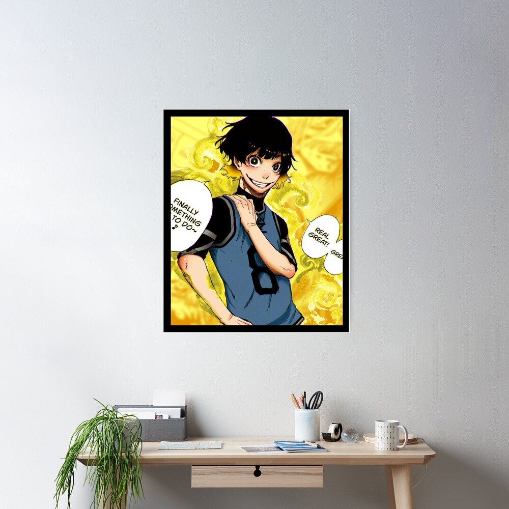 JIAHF Anime Poster Blue Lock Bachira Meguru Fanart Canvas Art