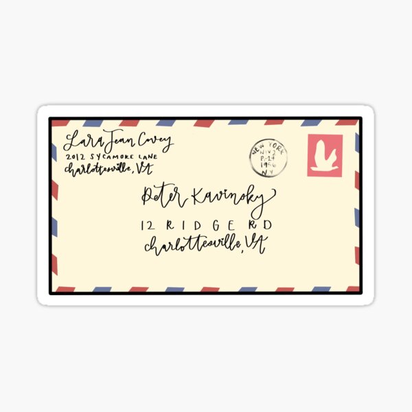 To all the boys l loved before letter Glossy Sticker