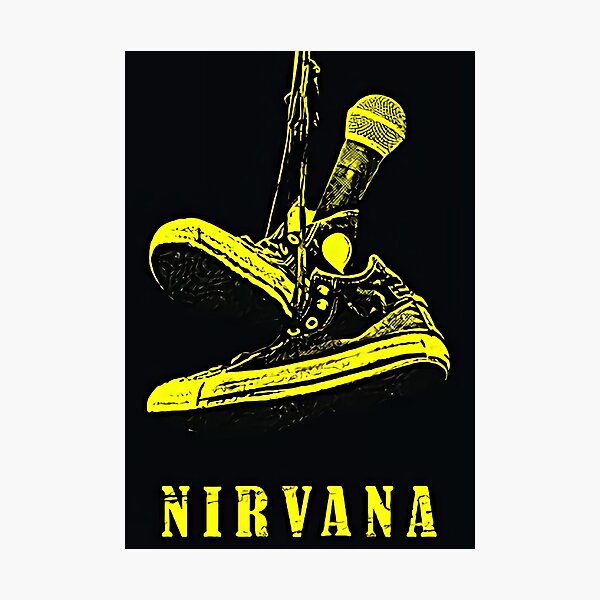 Shoes And Mic Become A Symbol Of The Band Photographic Print