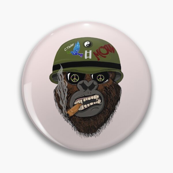 Item preview, Vintage Angry Gorilla With Cigar illustration  designed and sold by garniturex.