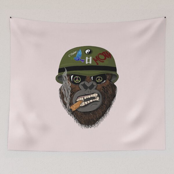 Item preview, Vintage Angry Gorilla With Cigar illustration  designed and sold by garniturex.
