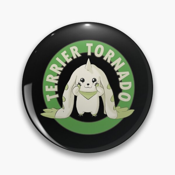Item preview, Terriermon tornado adventure anime Digimon green circle design designed and sold by GreathouseGary.