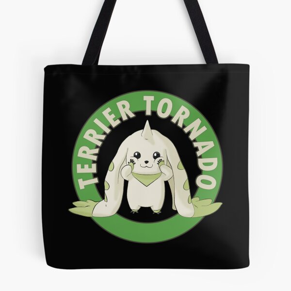 Artikelvorschau, Terriermon Tornado Abenteuer Anime Digimon grüner Kreis Design entworfen und verkauft von GreathouseGary.
