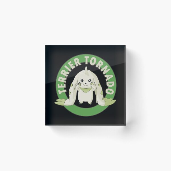 Item preview, Terriermon tornado adventure anime Digimon green circle design designed and sold by GreathouseGary.