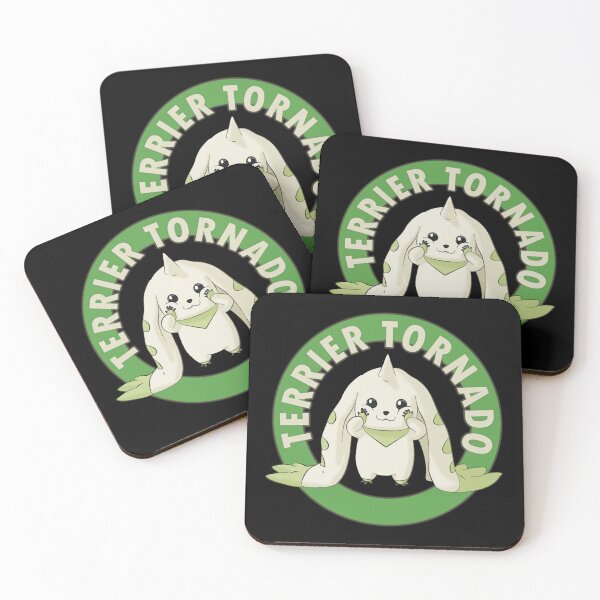 Item preview, Terriermon tornado adventure anime Digimon green circle design designed and sold by GreathouseGary.
