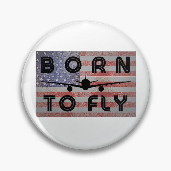 Item preview, Born to Fly | Pilot | Flight Crew | Flying Life | Patriotic | American designed and sold by Mind-Your-Life.