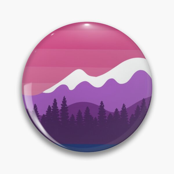 Item preview, Bisexual Pride Mountainous Landscape designed and sold by izzychar.