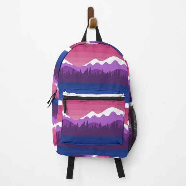 Item preview, Bisexual Pride Mountainous Landscape designed and sold by izzychar.