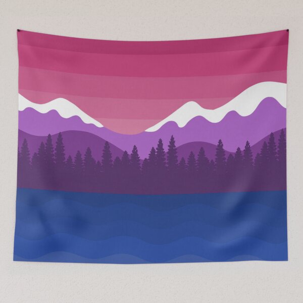 Item preview, Orgullo Bisexual Paisaje Montañoso designed and sold by izzychar.